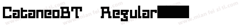 CataneoBT Regular字体转换